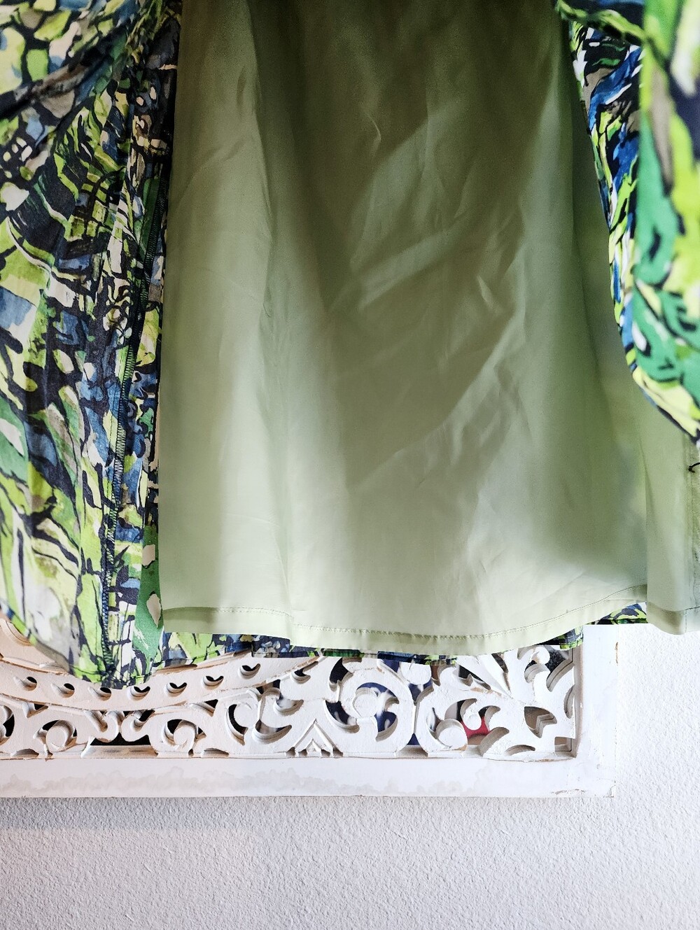 SEPT FOIS ABSTRACT PRINT PLEATED CIRCULAR SKIRT KNEE LENGTH FULLY LINED SZ 38 - Picture 13 of 13